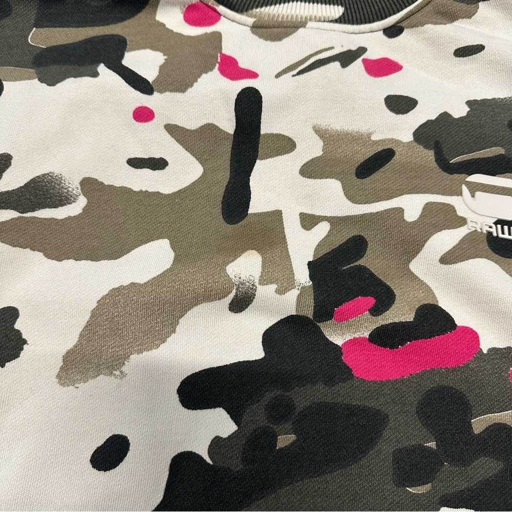 G-Star Raw loose fit camo all over pullover sweater - Picture 3 of 9